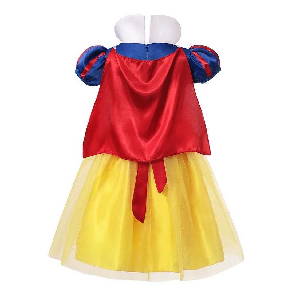 Snow White Dress Childrens Clothing and Cape Town Headwear Halloween Carnival Birthday Party Role Playing Childrens Clothing W250111