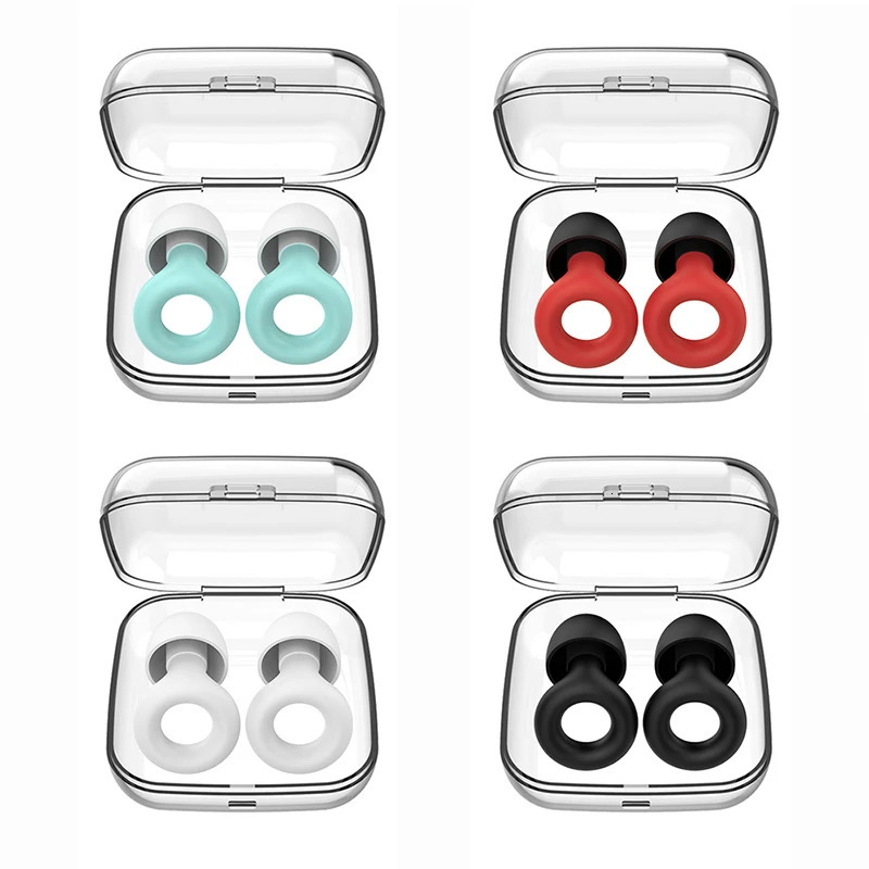 Silicone Earplugs for Swimming Sleep Noise Cancel ReductionSoundproof Reduce Disturbances Quality loop Supplies 250108