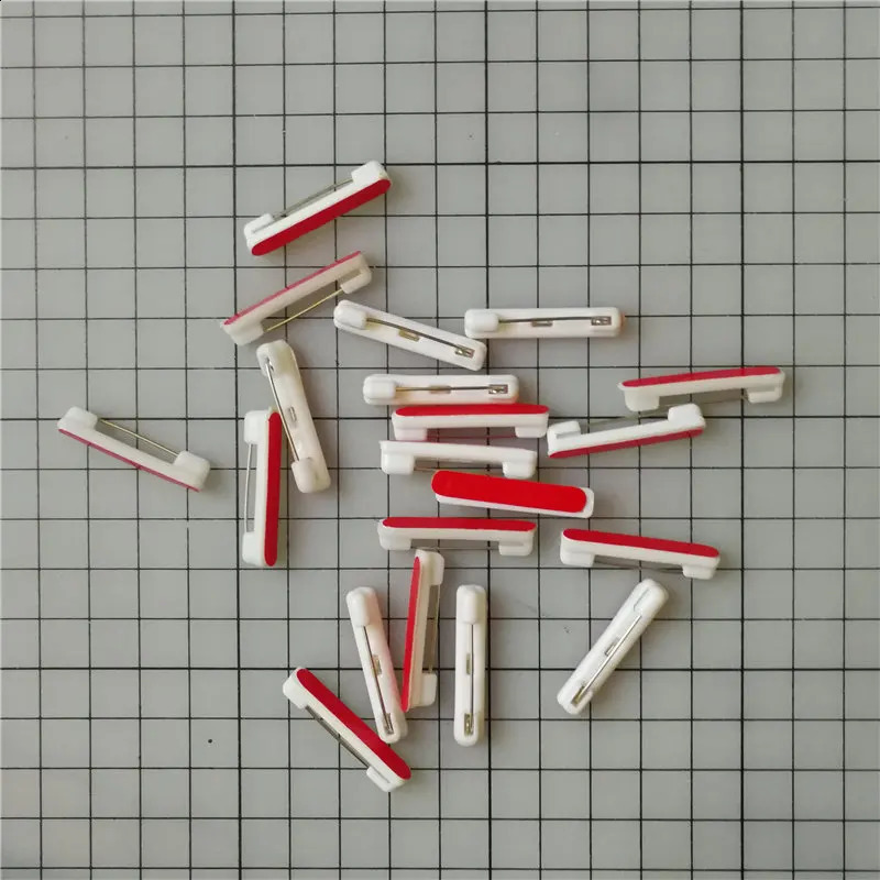 100pcs 22 31 37mm Plastic Safety Pins With Double-sided Adhesive Brooch Base For DIY Jewelry Making Three Size Available 250103