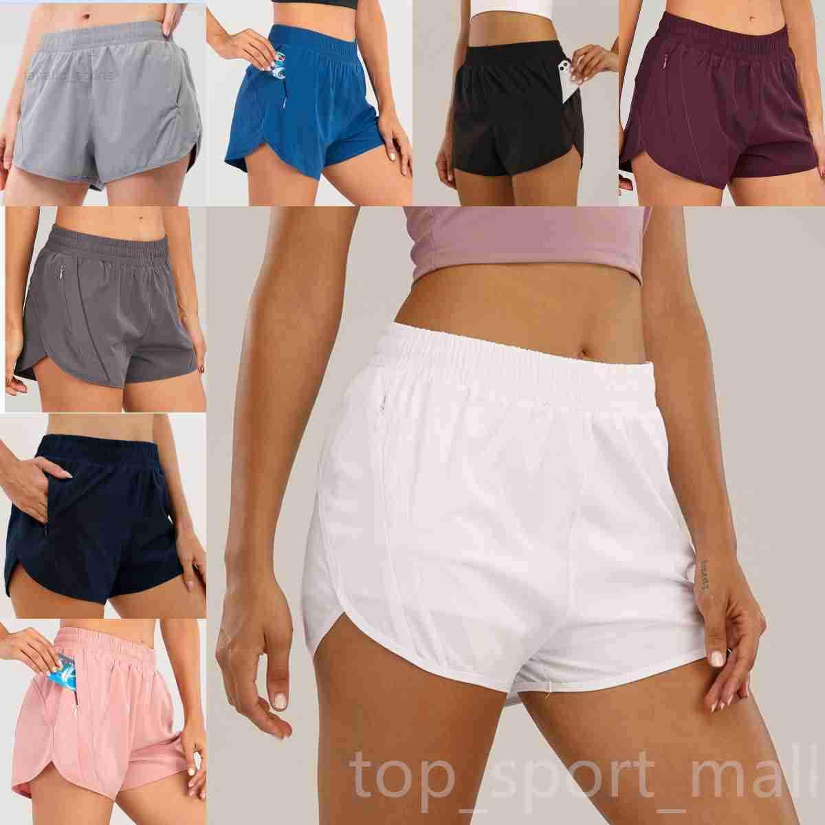 Align Yoga Legging Shorts Sport Pant Soft Sanding Oversized Trousers Fast and Free Popular Outdoor Solid color Track and Field Black Pink Gray White