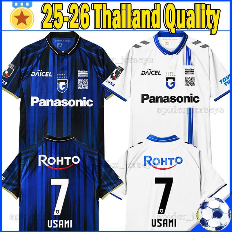 25 26 J. League Gamba Osaka Soccer Jerseys 2025 2026 USAMI ISA RYOYA HAYASHI MESHINO JEBALI WELTON LAVI KURATA Football Shirts DAWHAN KOTA JUAN ALANO RIKU Men Uniforms