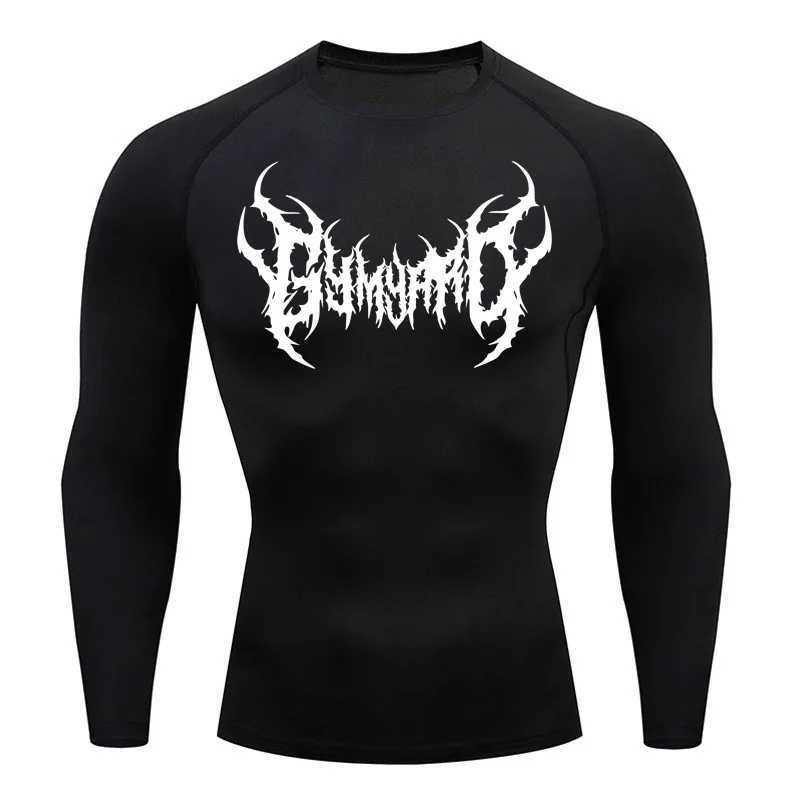 Compression sweatshirt long sleeved mens running T-shirt fitness suit quick drying sun protection bottom layer gym exercise W250111