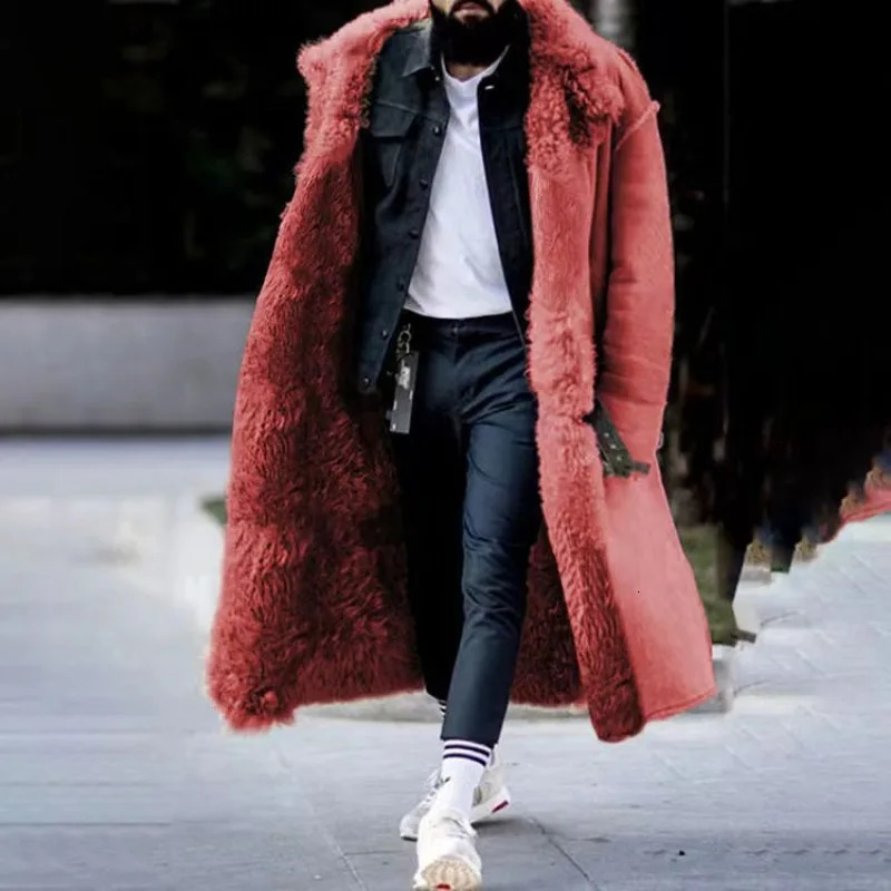 Autumn and Winter Plush Suit Mens Coat Integrated Jacket Warm Casual Fashion Clothing 250107