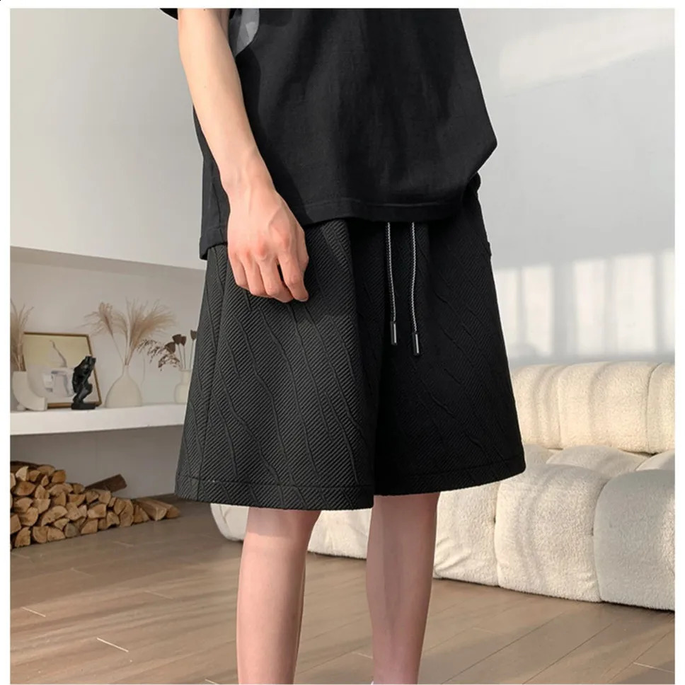 American High Street Oversize Basketball Shorts for Mens Summer Wide Leg Casual Shorts 250109