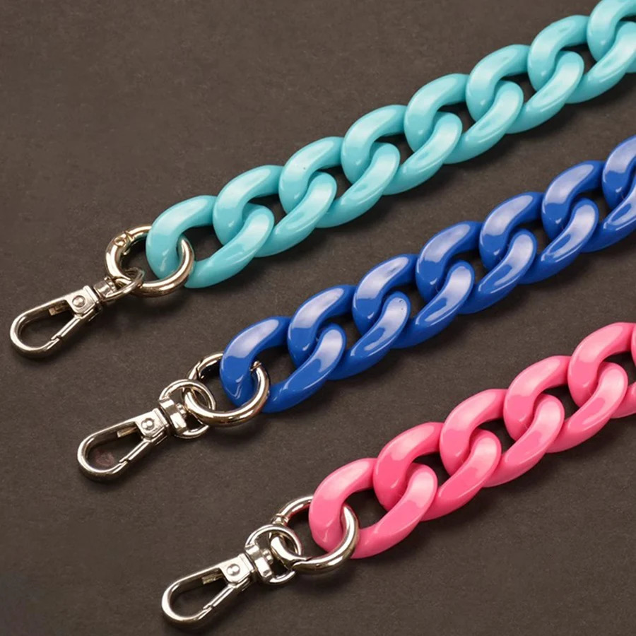 27-140cm bag chain acrylic bag with resin chain high gloss DIY bag extension single shoulder cross with bottom bag 250109