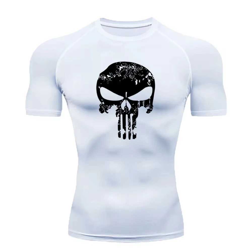 2024 mens compression shirt superhero T-shirt quick drying breathable short sleeved outdoor sports running S-3XL W250111