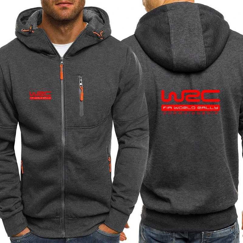 Spring and Autumn Mens World Rally Championship WRC Printed Fashion Hoodie Street Clothing Casual Zipper High Quality Hoodie W250110