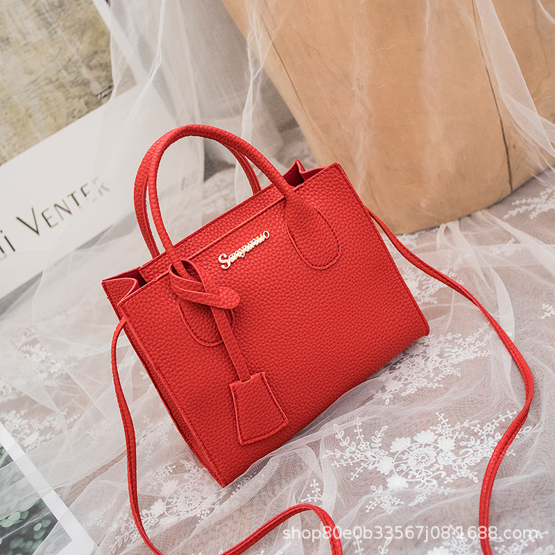 Handbag, small handbag, women's handbag, mobile phone, cosmetics, red, blue, black, pink, brown