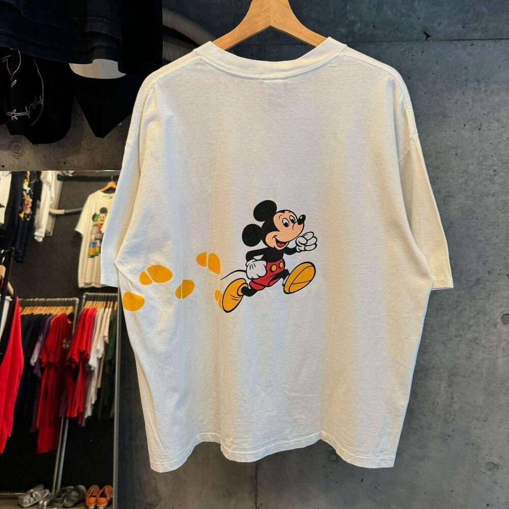 LODED DIPER Trendy Brand Design Small Collar Printed Short T-shirt Loose, Personalized, Unique Half Sleeve