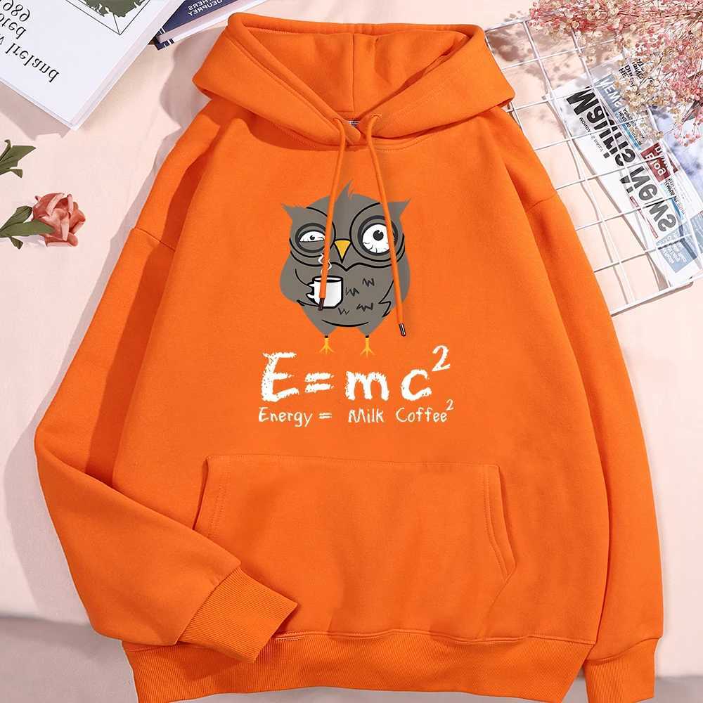 Energy Milk Coffee Fun Formula Hoodie Mens Harajuku Hoodie Crewneck Hip Hop Sportswear Crewneck Loose Hoodie Sportswear W250110