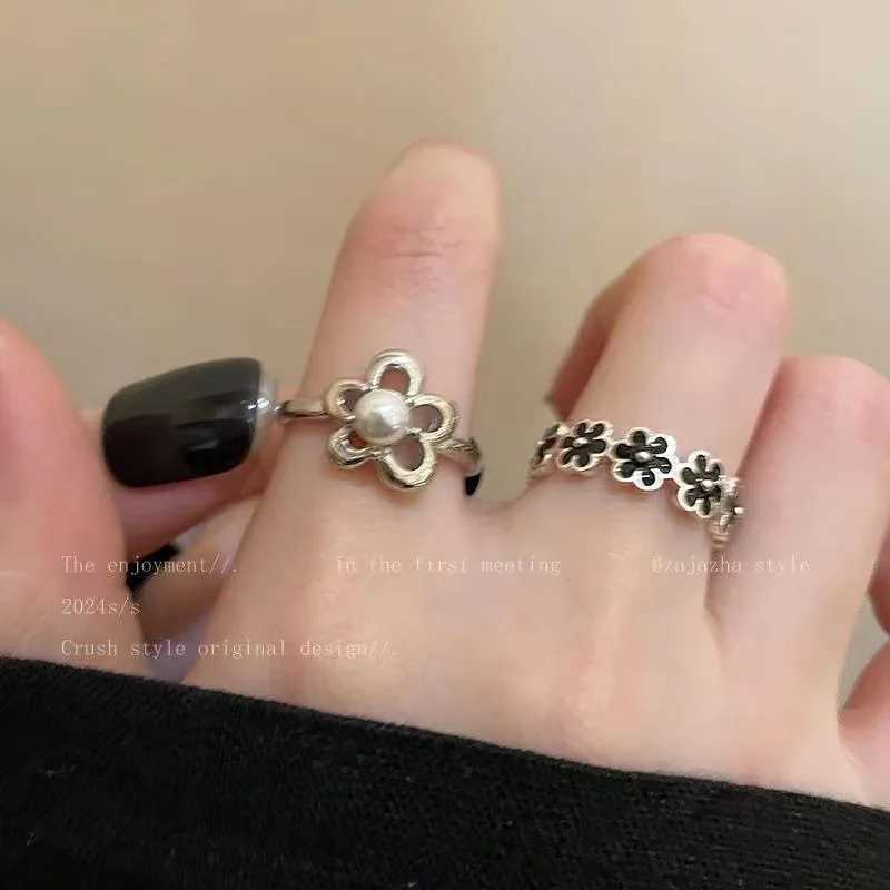 Korean Style Simple Ribbon Bowknot Ring for Womens Fashion Personalized Open Index Sweet Bow Finger Ring Y2K Jewelry Gift PartyXJ250110