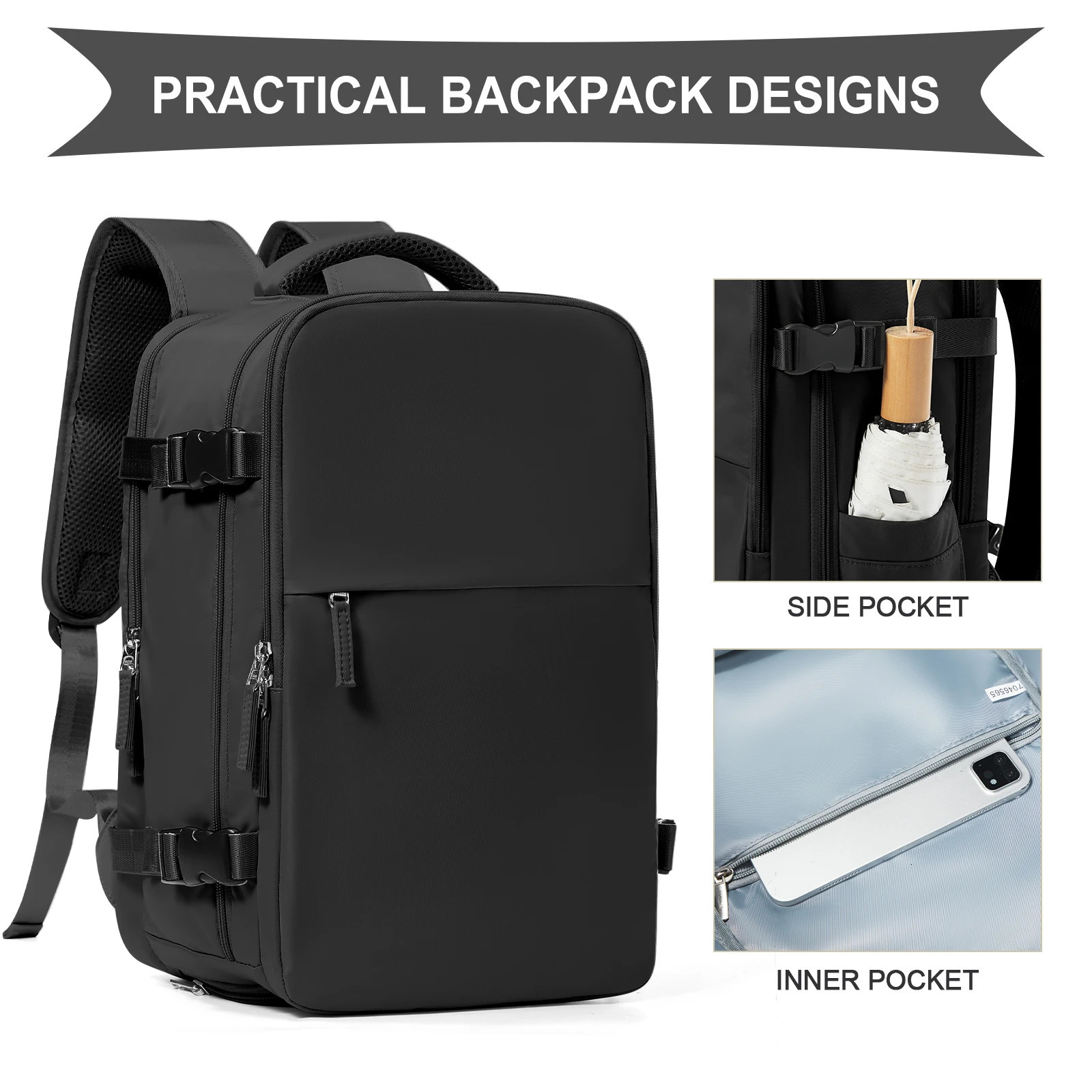 Spacious Carry-On Backpack Travel Cabin Airplane BackpackSzlx Backpack Travel Cabin Airplane 40x20x25 Men WorkTravel Backpack 250106