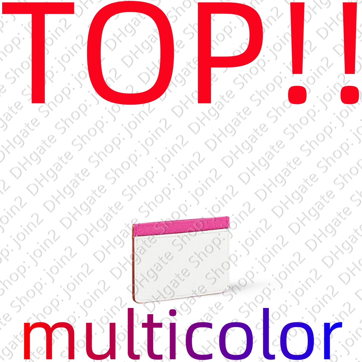 Multicolor TOP. M13403 CARD HOLDER Cosmetic Bags & Cases join2