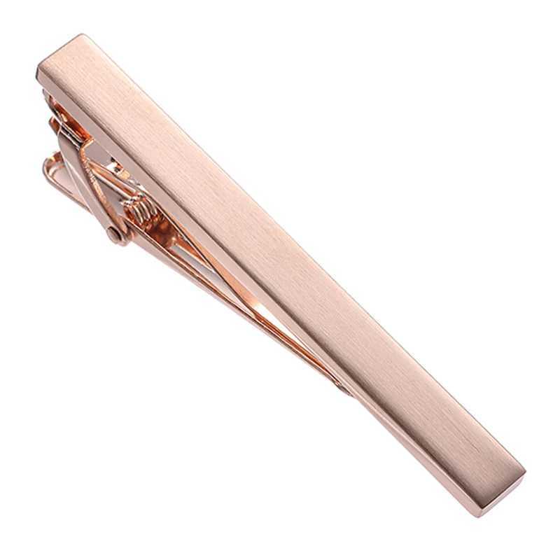 Luxury mens and womens tie clips high-quality metal laser plain blue crystal clip busin suit accessories jewelry gifts W250111
