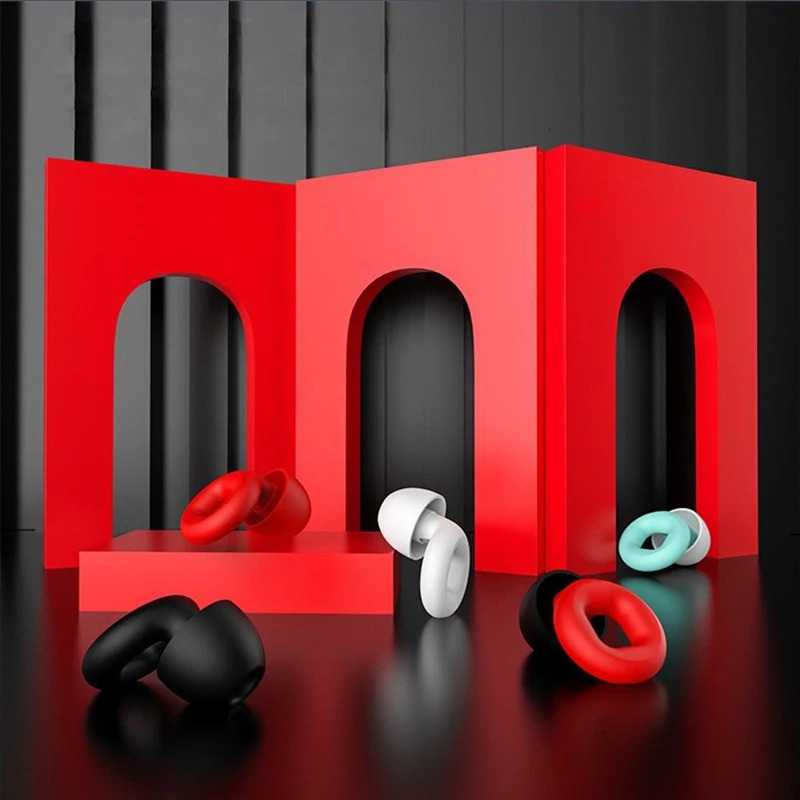 Silicone Earplugs for Swimming Sleep Noise Cancel ReductionSoundproof Reduce Disturbances Quality loop Supplies 250108