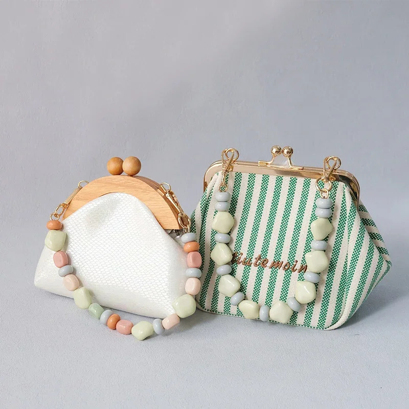 womens bag accessories retro amber acrylic resin bead accessories handmade wristband womens bag handle chain 250109