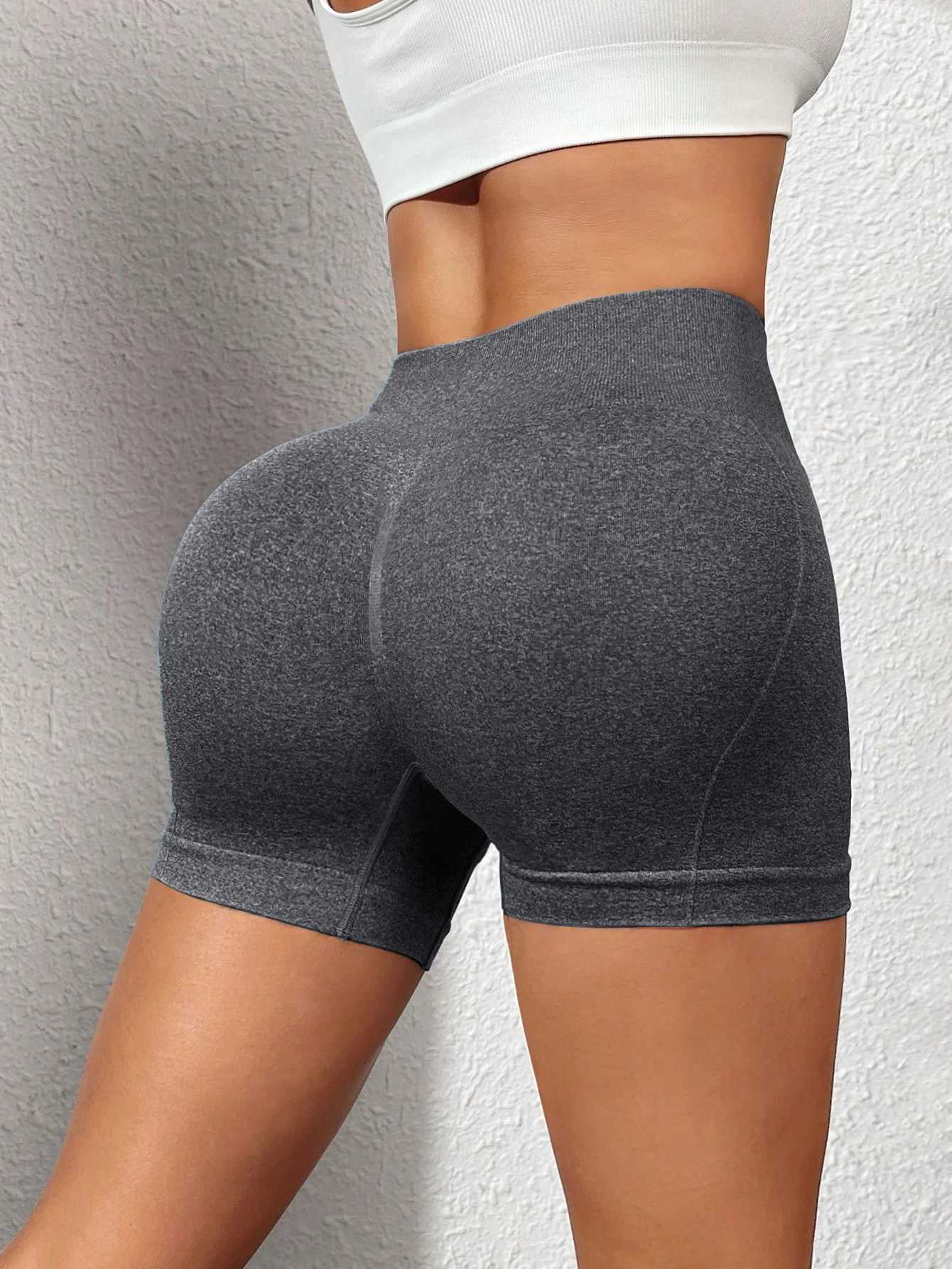 Workout Shorts Women Seamless Scrunch Butt Lifting High Waisted Gym ShortsXJ250111