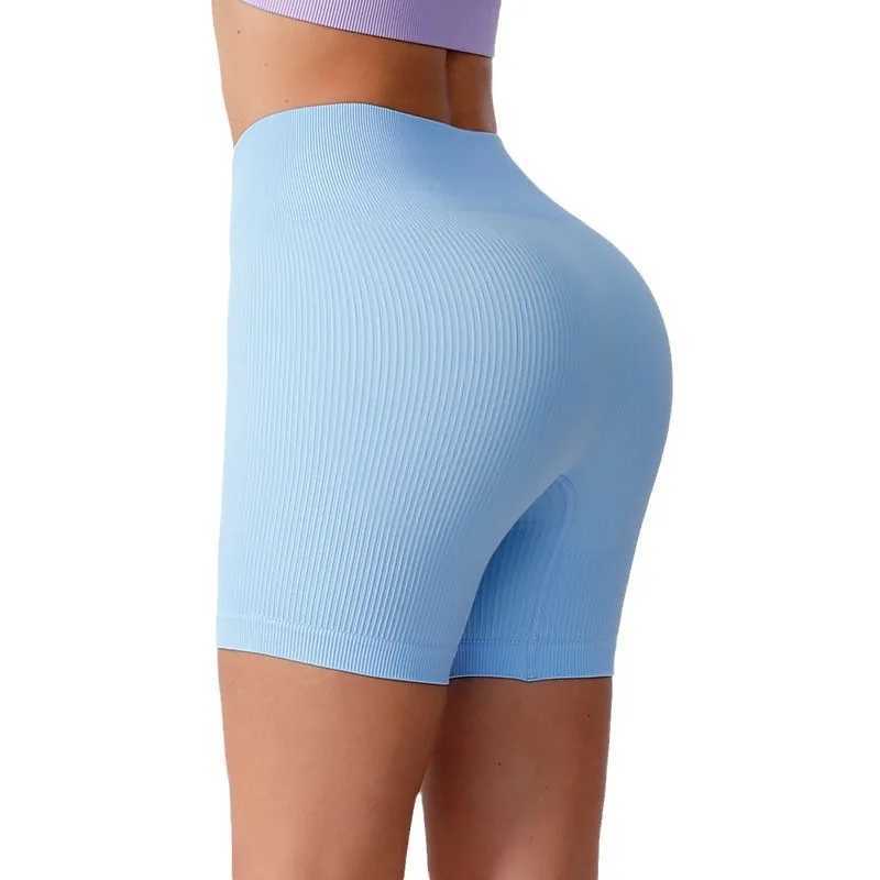 Women Spring Summer Yoga Three-quarter Pant Seamless High Waist Yoga Shorts Leggings Fitness Elastic Sport Tight Yoga Pant SolidXJ250111