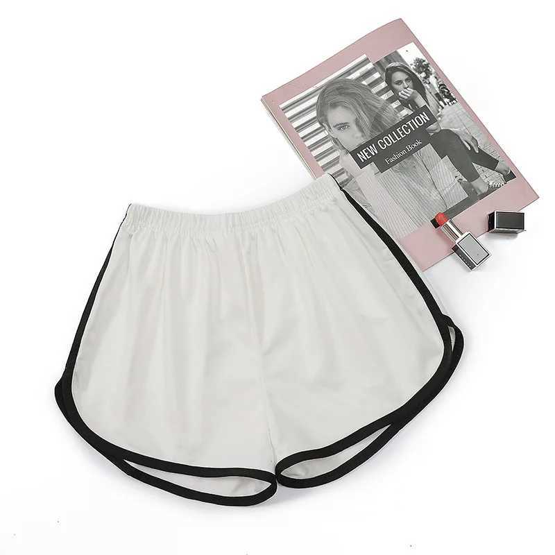 Women yoga Shorts Summer outer wear mid-waist casual loose straight pants lady stylish thin breathable wide leg gym short pantsXJ250111