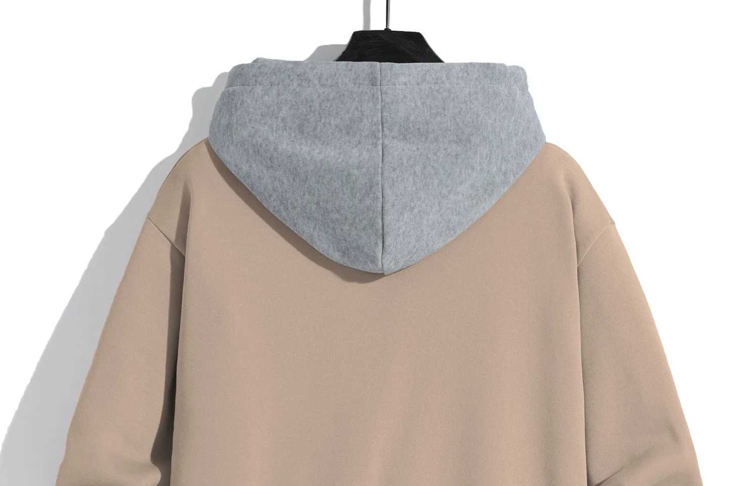 Mens solid color hoodie lightweight wool hoodie long sleeved hoodie sports hoodie W250110