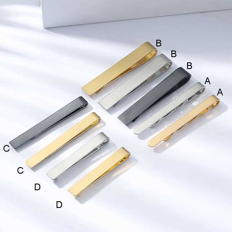 Mens Fashion Tie Clip Metallic Tone Simple Bar Buckle Practical Collar Accories Mens Tie Clip W250111