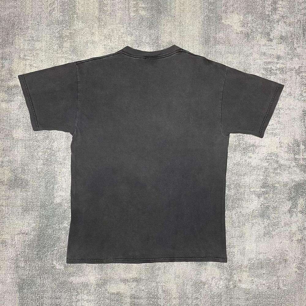 Inspiration lazy street style washable vintage letter printed loose trendy short sleeved T-shirt