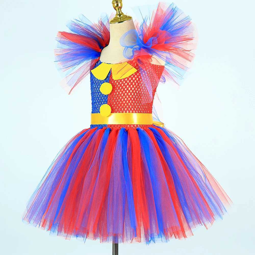 Pomni costumes childrens Tutu costumes amazing digital circus clown role-playing costumes girls Halloween party costumes W250111