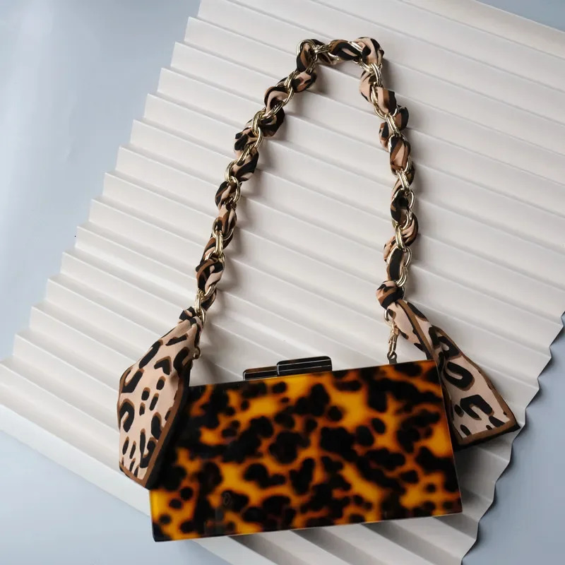 DIY Fashion Womens Handbag Accessories Chain Black Blue Amber Panther Detachable Belt with Womens Clutch Shoulder Bag Chain 250109