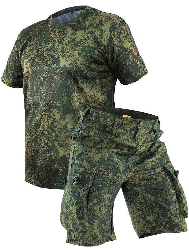 Short sleep quick drying T-shirt Russian EMR Little Green Man tactical T-shirt mens military fan ice silk camouflage outdoor W250111