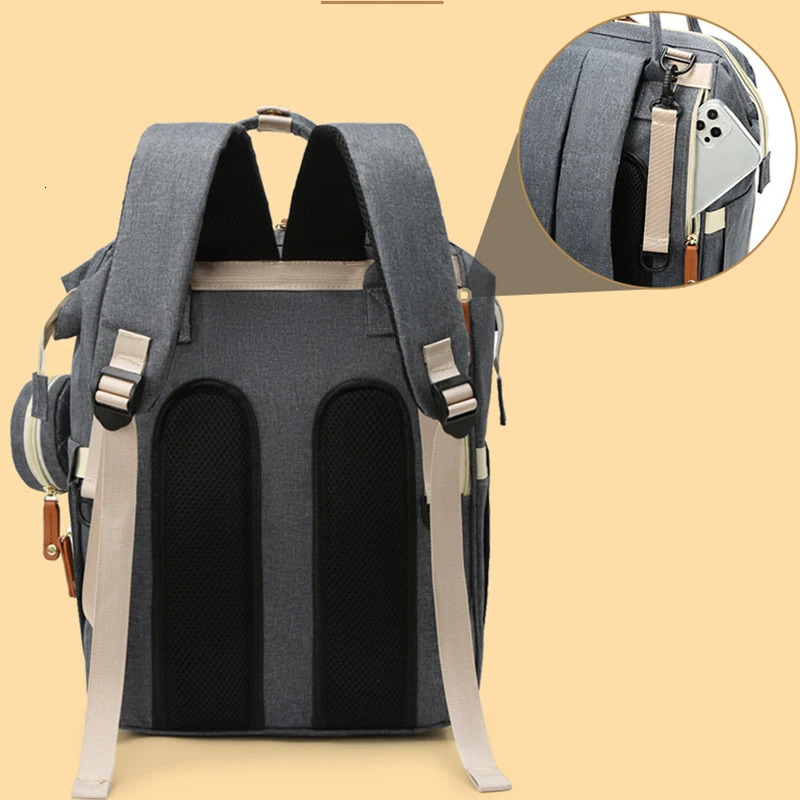 Mummy Backpack With Small Bag Bottle Storage Bag Diaper Pouch Waterpoof Large Capacity Maternity Bags Baby Stroller Bag Fashion 250106