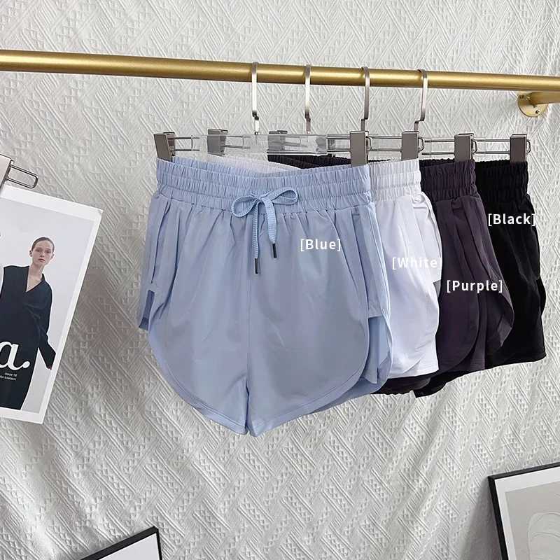 Yoga Sports Women Shorts High Waist Double Layered Quick-Dry Breathable Athletic Shorts Outdoor Leisure Running Fitness ShortsXJ250111