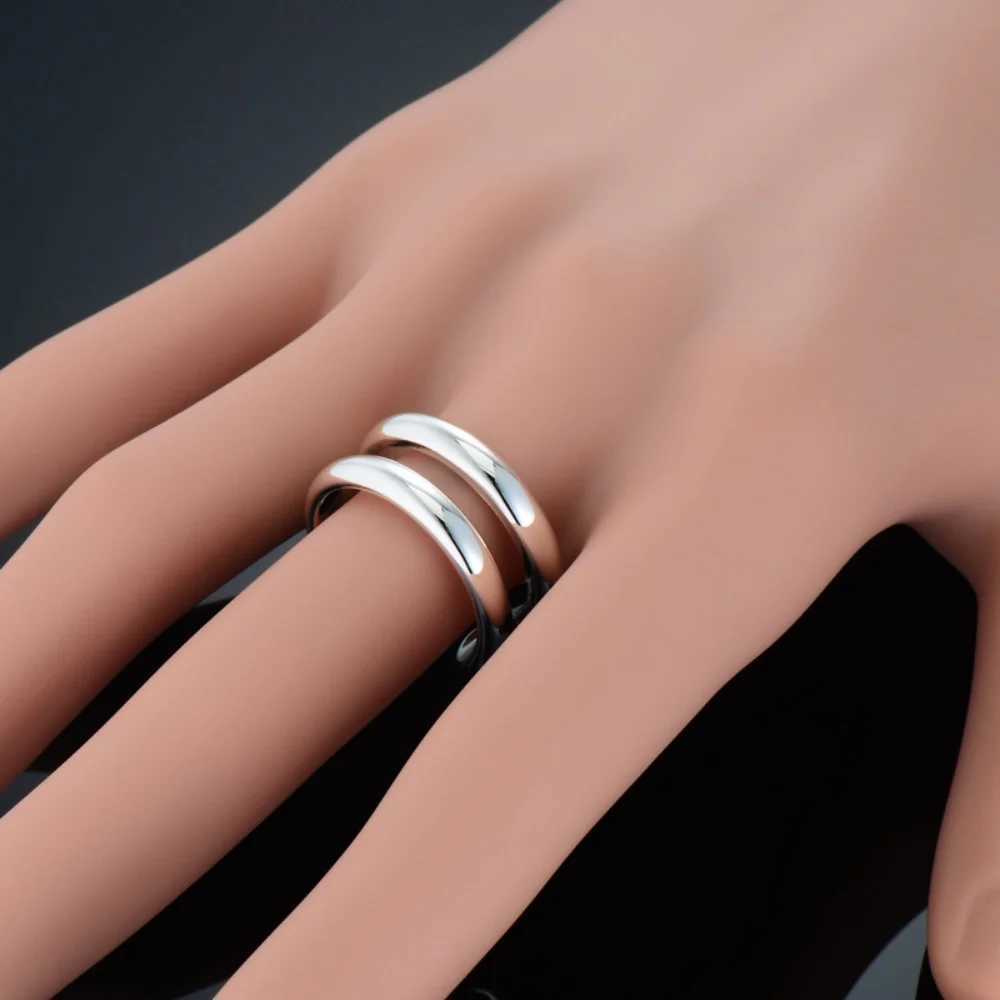 Size 7 Romantic Simple Letter C Ring Gold Plated Stainl Steel Finger Engagement Wedding Rings Promise Jewelry GiftXJ250110