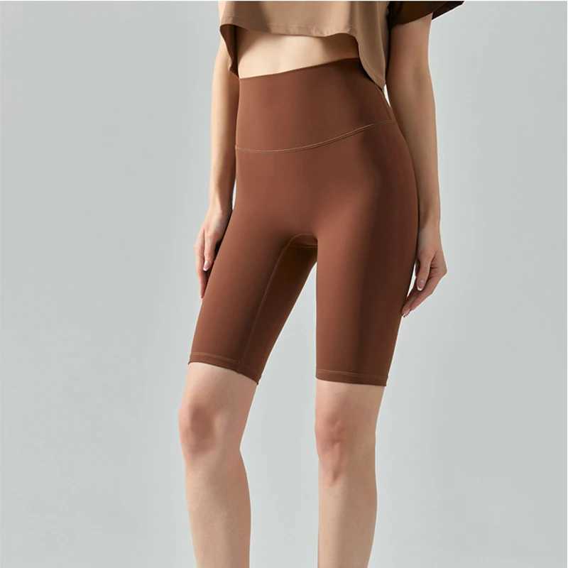 Summer Yoga Sports Shorts Womens Tight Cycling Shorts Naked Breathable Running Shorts High Waist Quick Dry Fitness ShortsXJ250111
