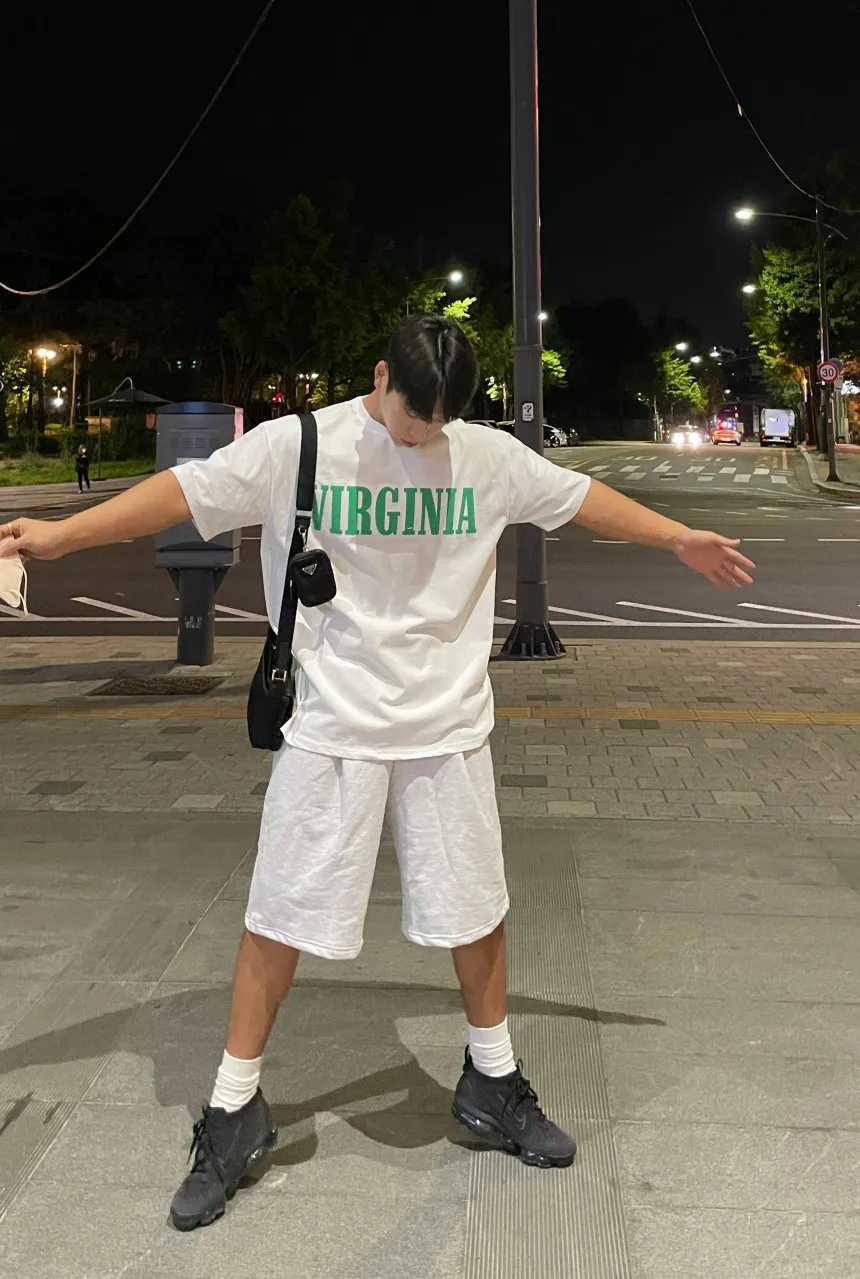 Mens casual shorts Korean summer sports shorts high-quality mens clothing Harajuku street roller running shorts M250110