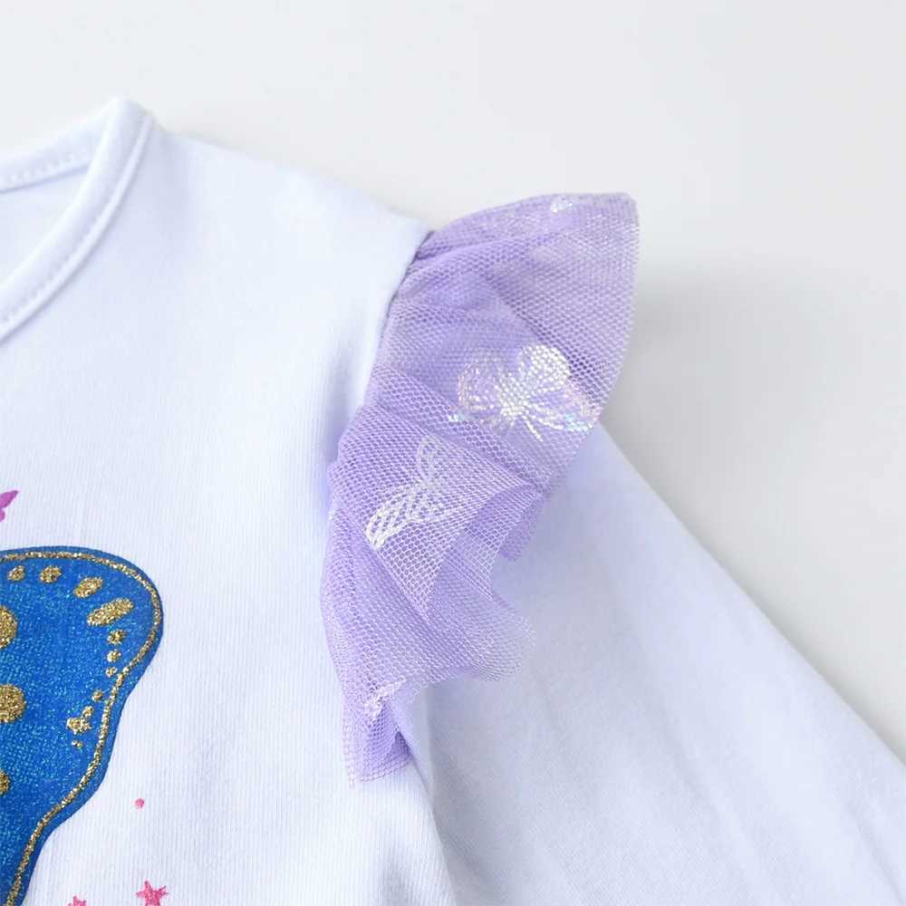 Vikita childrens butterfly dress girl flame sleeve autumn spring colorful dress girl princess Par casual dress childrens clothing W250111