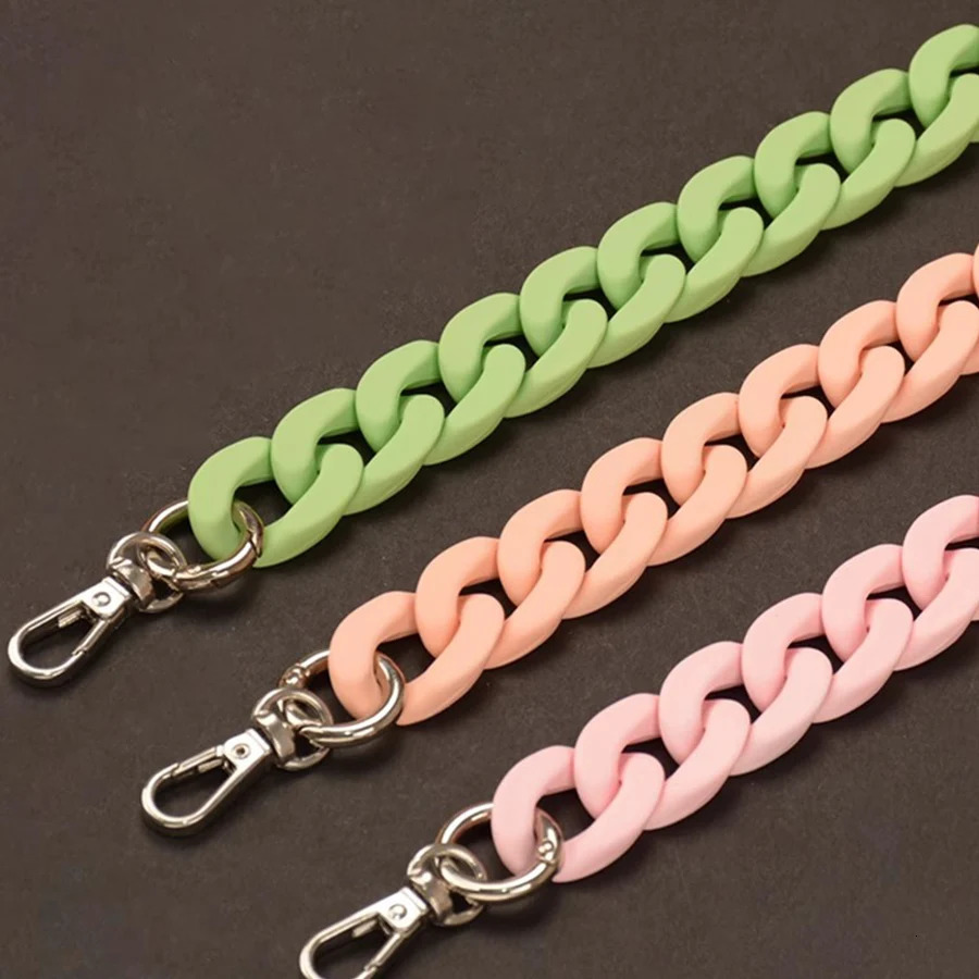 28/140cm Acrylic Resin Womens Handbag Chain Messenger Bag Shoulder Strap Plastic Bag Accessories Replacement Bag Chain 250109