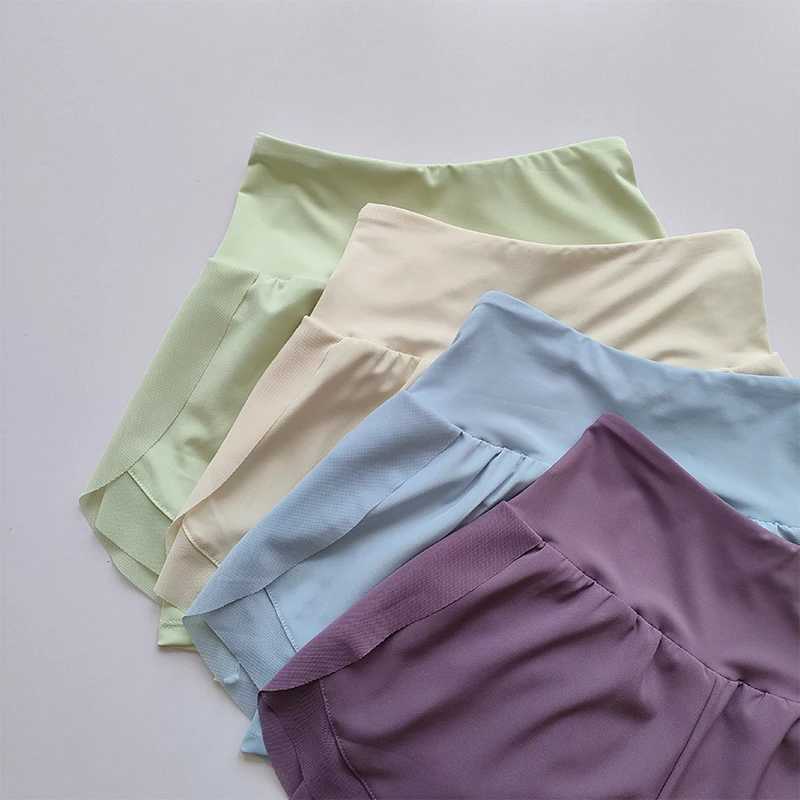 Summer Womens Sports Shorts Mesh 2 In 1 Quick-dry Yoga Shorts Breathable Fitness Shorts High Waist Fitness Running Shorts 2024XJ250111