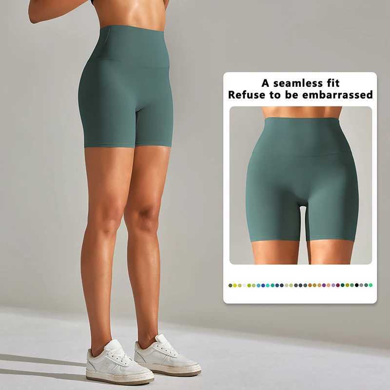 Summer Nylon Workout Gym Shorts Yoga Shorts Women Fitness Shorts Running Cycling Shorts Breathable Sports Leggings High WaistXJ250111