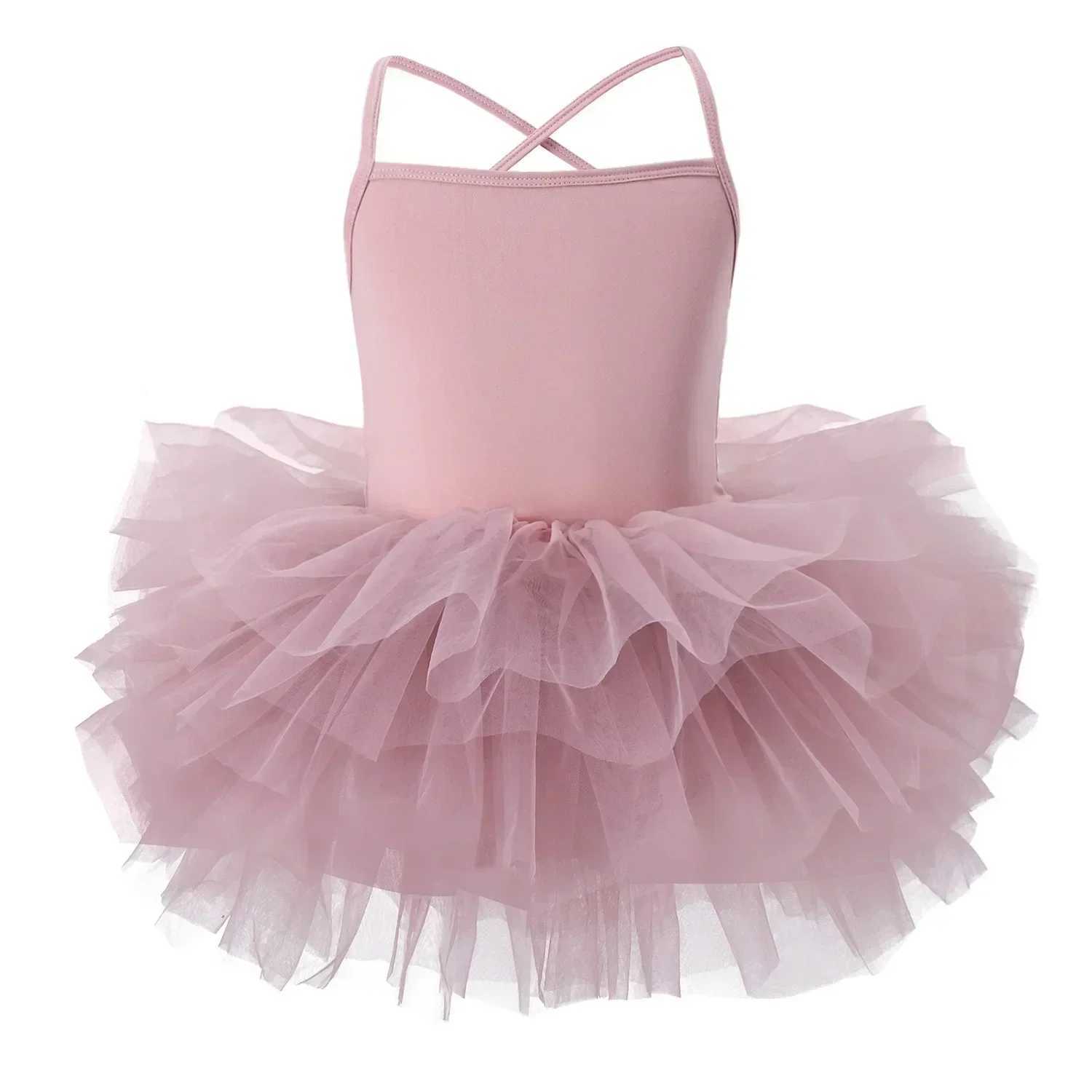 New Girl Ballet TuTu Dress 1-8 Ys Fashion Professional Childrens Dance Par Dress Performance Costume Princess Wedding Dress W250326