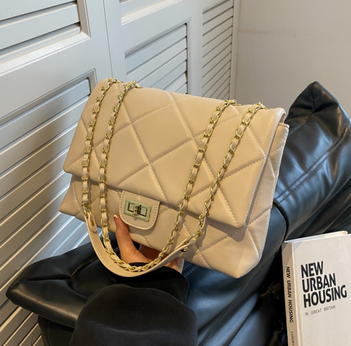 Women Shoulder Bag Fashion Versatile Large Capacity Designer Simple Style Triple Black White Beige Free shipping