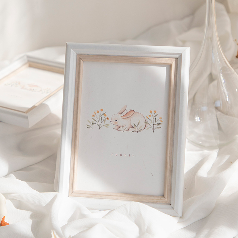 Nordic Resin White Photo 6inch 7 8 10 A4 Pictrue Frame Hanging Wall Home Decoration H260306