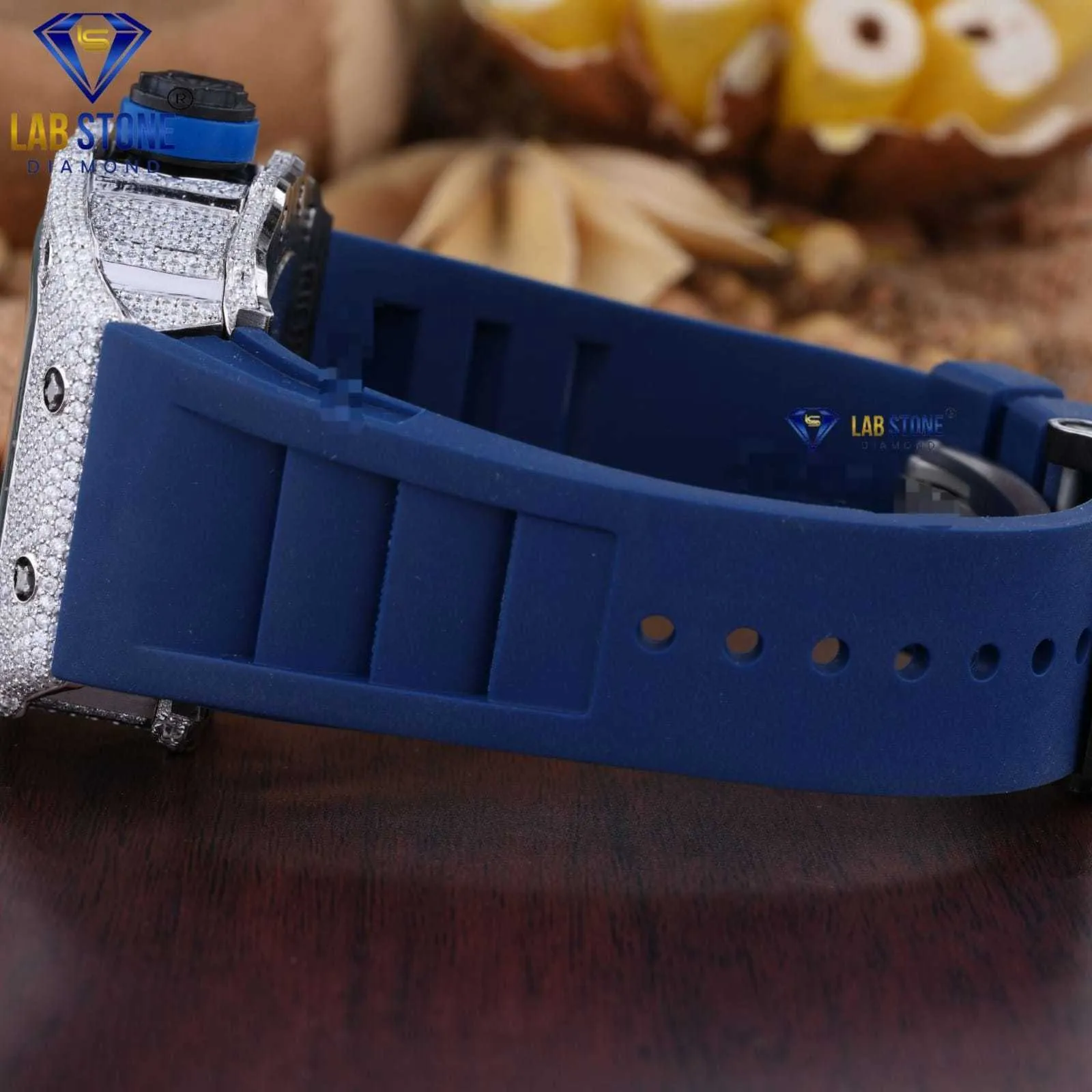 Other Clocks home Custom VVS Moissanite Mechanical Watch Pass Diamond Tester Iced Out Luxury Fine Jewelry