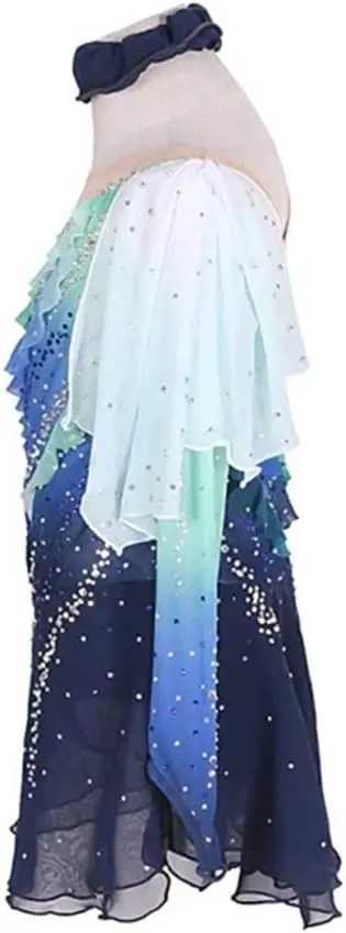 Customized girls skating/spinning/performance costumes for adult and childrens girls performance costumes W250111