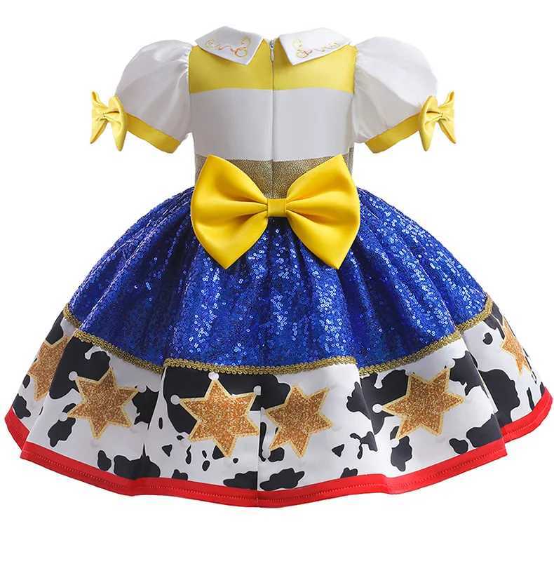 Toy Clothing Story Baby Christmas Dress New Years Girl Tutu Dress 1-6 Year Old Girl Birthday Par Childrens Dress W250111