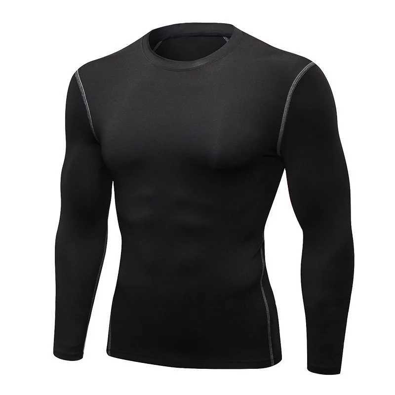 Mens Sleeping Hot Underwear Mens Thin Tight Fit Quick Drying Elastic Fitness Top Mens Autumn Winter Sprots Wear W250111