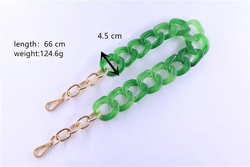 10 colors of stocks short and chubby acrylic green wallet with bag chain 250109