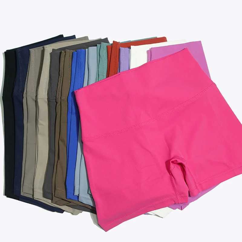 Womens High-Waisted Quick-Drying Yoga Shorts Solid Color for Fitness Cycling Running Pilates Sexy SportswearXJ250111