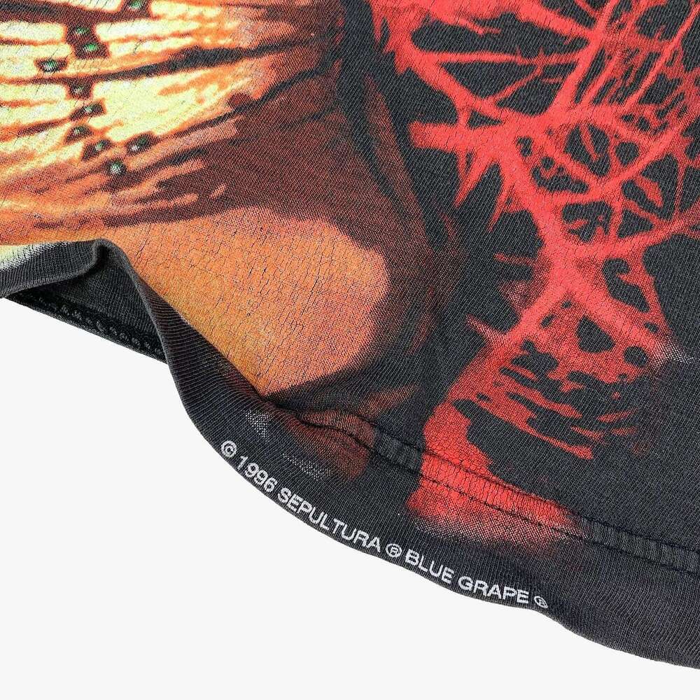 High Street Sepultura Printed Short Summer Loose Versatile Small Half Sleeve T-shirt Tee