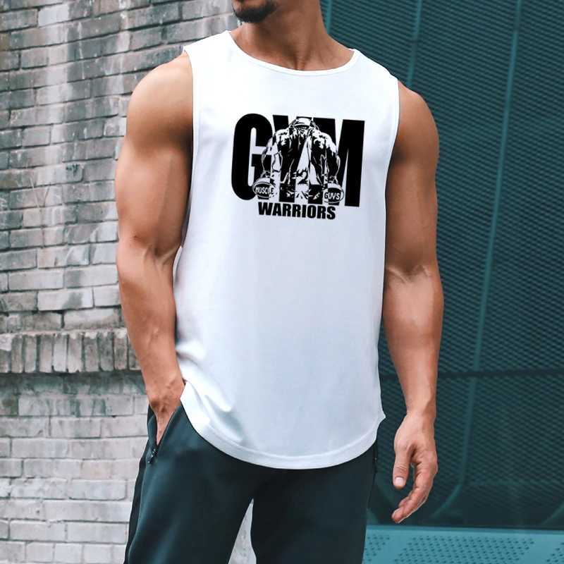 Summer mesh quick drying gym fitness vest mens casual moisturizing tight fitting sleeveless fitness vest W250111
