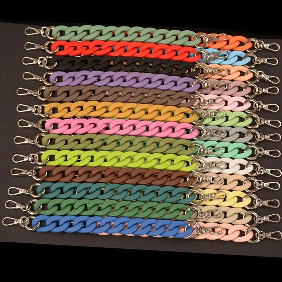 28/140cm Acrylic Resin Womens Handbag Chain Messenger Bag Shoulder Strap Plastic Bag Accessories Replacement Bag Chain 250109